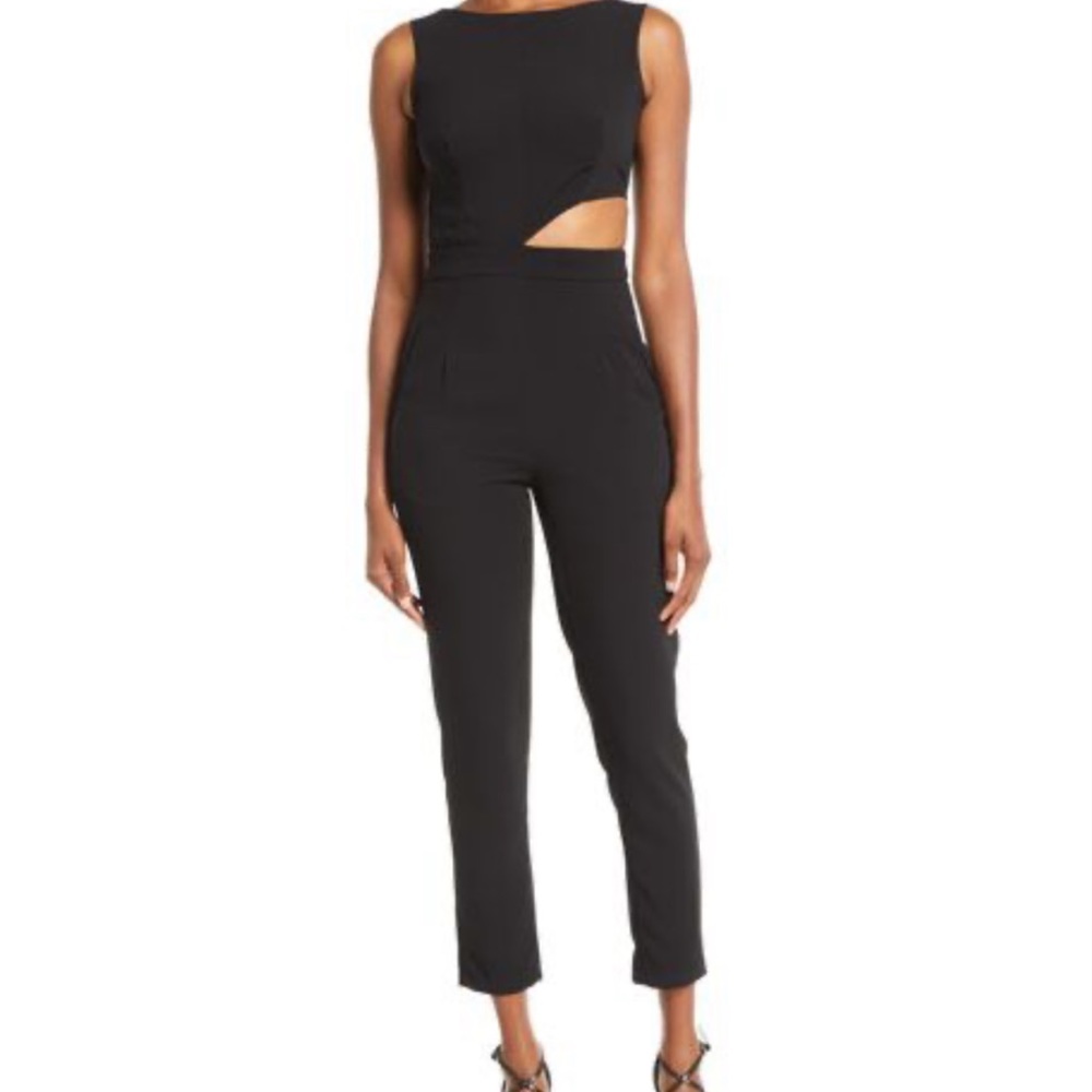 Misha Black Cutout Pantsuit